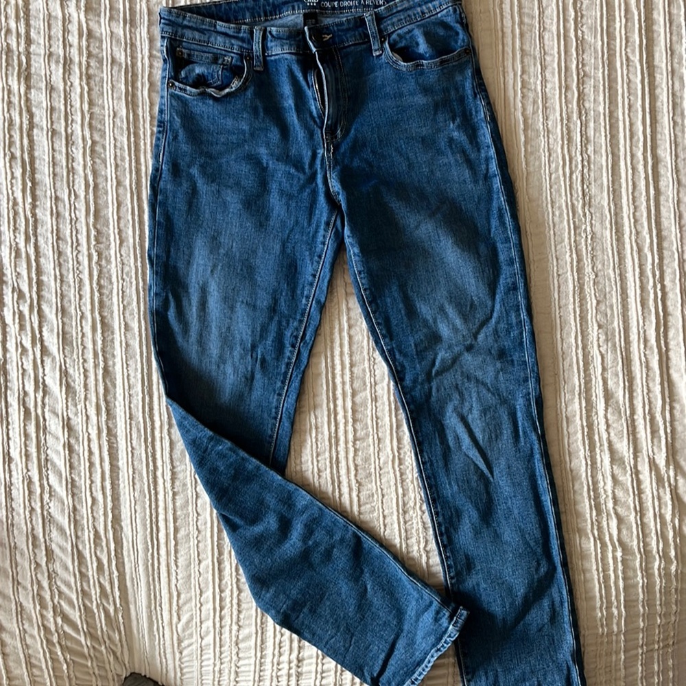Gap straight cuff jeans